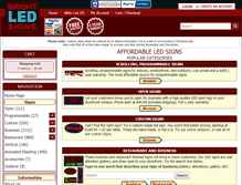 Tablet Screenshot of brightledsigns.com